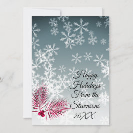 Custom Snowflake Weihnachtskarte