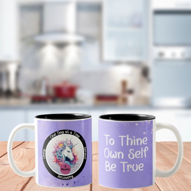Custom Sobriety Erholung Meilenstein Geschenk - Ei Zweifarbige Tasse (Von Creator hochgeladen)