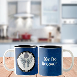 Custom Sobriety Erholung Meilenstein Geschenk - Fl Zweifarbige Tasse