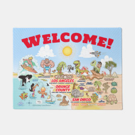Custom SoCal Welcome Mat Fußmatte