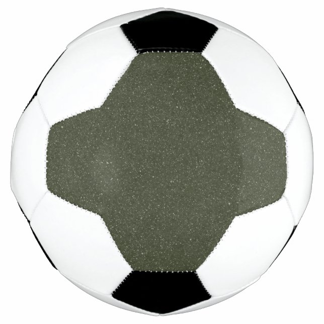 Custom Soccer Ball in Moss Green Noise (Vorderseite)