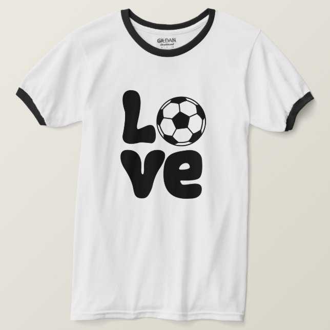 Custom Soccer Fan T - Shirt Niedlich Game Day Outf (Design vorne)