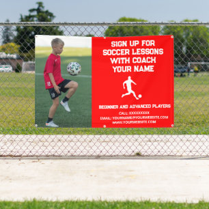 Custom Soccer Football Gecoacht Klassenunterricht  Banner