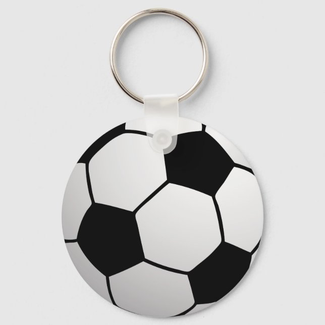 Custom SoccerBall für Fußballmannschaften und Fußb Schlüsselanhänger (Vorderseite)