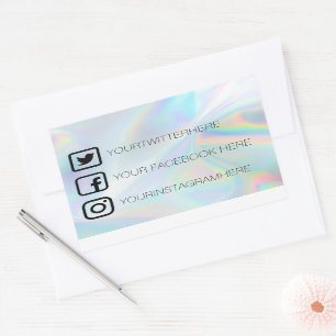Custom Social Media Stickers Imitate Holo