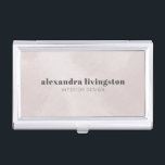Custom Soft Blue Watercolor Moderne Typografie Visitenkarten Dose<br><div class="desc">Dieses elegante 4-Sterne-Hotel mit elegantem Interieur liegt in der Nähe des Hauptbahnhofs und bietet eine hervorragende Anbindung an die öffentlichen Verkehrsmittel. Ideal für Innenarchitekten,  Berater oder Kreative,  die ein geschliffenes und berufliches Accessoire gewollt haben. Personalisieren Sie es mit Ihrem Namen und Jobtitel,  um eine einheitliche Markenidentität zu schaffen.</div>