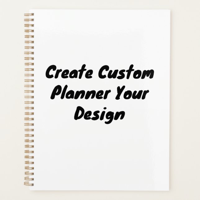 Custom Soft Cover Planner mit Gold Spiral Binding Planer (Vorderseite)