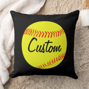 Custom Softball Throw Pillow Kissen