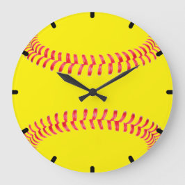 Custom Softball Wall Clock Große Wanduhr