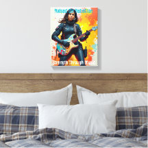 Custom Soldier Girl Gitarrist Art Inspiration