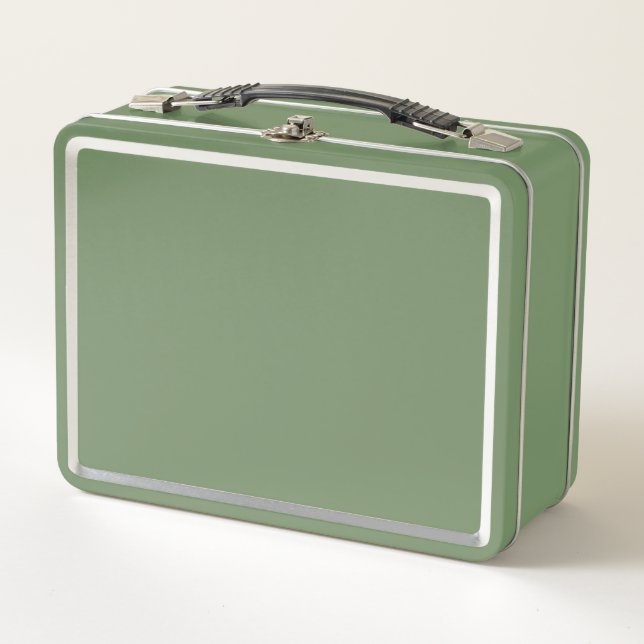 Custom Solid Green Lunchbox - Sleek & Functional (Vorderseite)