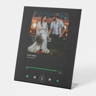 Custom Song Playlist Album Cover Sockelschild