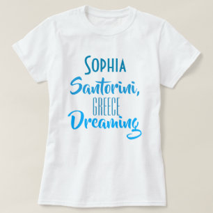Custom "Sophia Santorini, Griechenland Dreaming" T T-Shirt