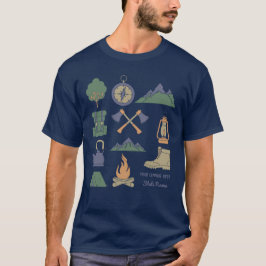 Custom Souvenir Camping Collage Campers T-Shirt
