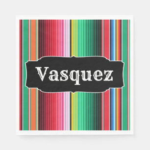 Custom Spanish Serape Mexican Blanket Personalisie Serviette