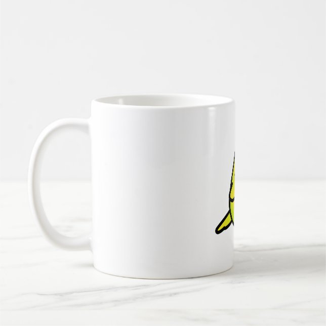 CUSTOM Sparky - die Chubby-Budgie Kaffeetasse (Links)