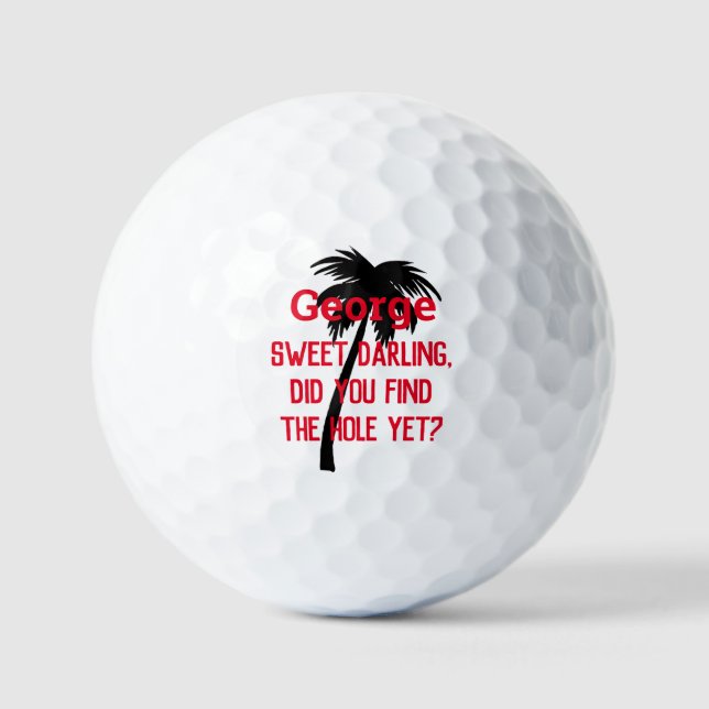Custom Spaß Golf personalisierte Palme Golfball (Vorderseite)