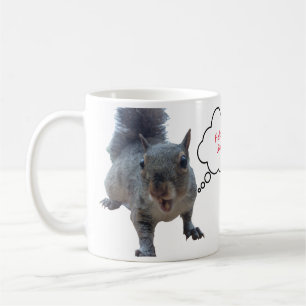 Custom Speech Funny Squirrel Tasse