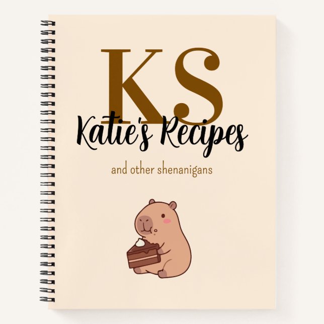 Custom Spiral Journal Notebook | Recipe Book Notizbuch (Vorderseite)