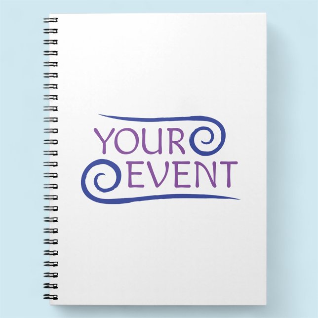 Custom Spiral Notebook mit Firmenevent Logo Notizblock (MISOOK White Spiral Notebook with Logo)