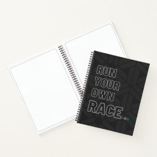 Custom Spiral Notebook "Run Your Own Race" Notizbuch