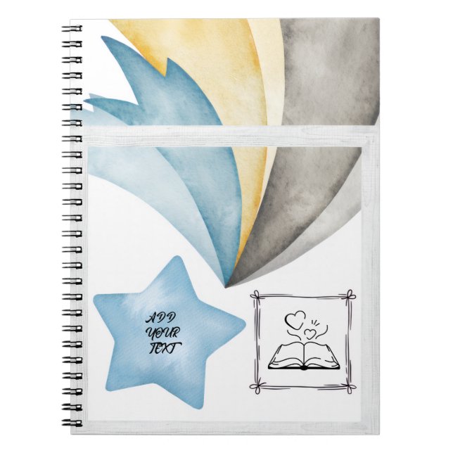 Custom Spiral Photo Notebook Notizblock (Vorderseite)