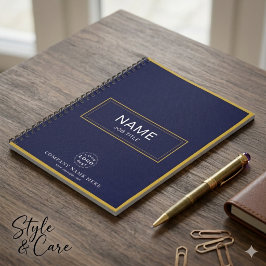 Custom Spiralnotebook mit Name & Business-Logo Notizblock