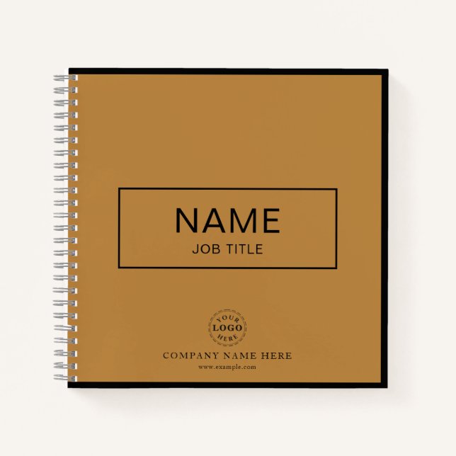 Custom Spiralnotebook mit Name & Business-Logo Notizbuch (Vorderseite)