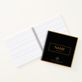 Custom Spiralnotebook mit Name & Business-Logo Notizbuch