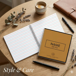 Custom Spiralnotebook mit Name & Business-Logo Notizbuch