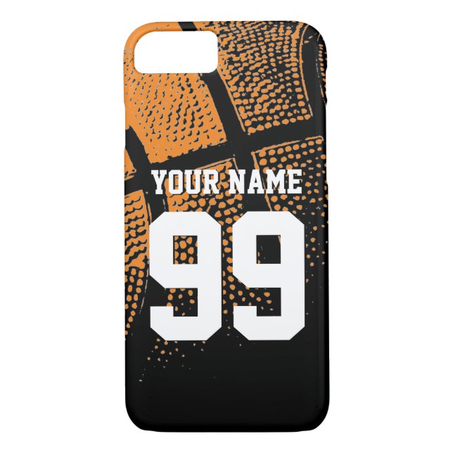 Custom Sport Basketball Jersey Nummer iPhone Fall Case-Mate iPhone Hülle (Rückseite)