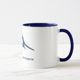 Custom Sport Fishing   Blaue Schwertfische springe Tasse