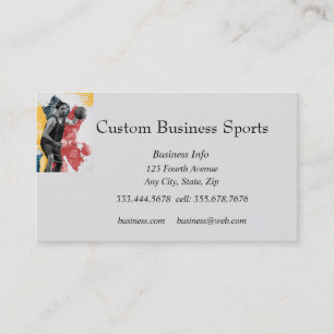 Custom Sports Basketball Coach Store Visitenkarte