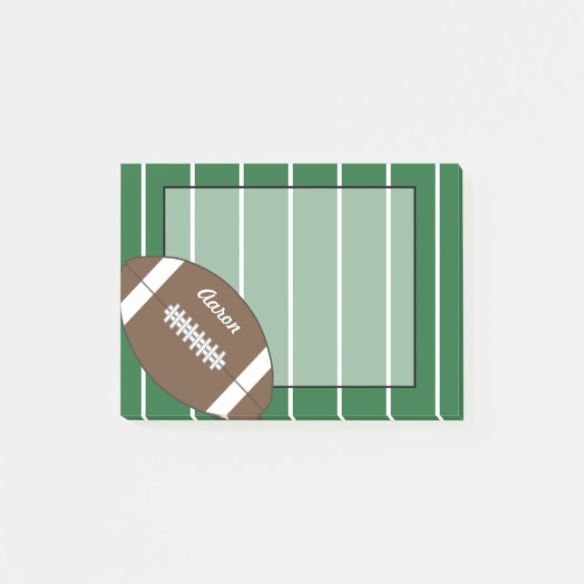 Custom Sports Football Post It Notes Geschenk Post-it Klebezettel (Vorderseite)