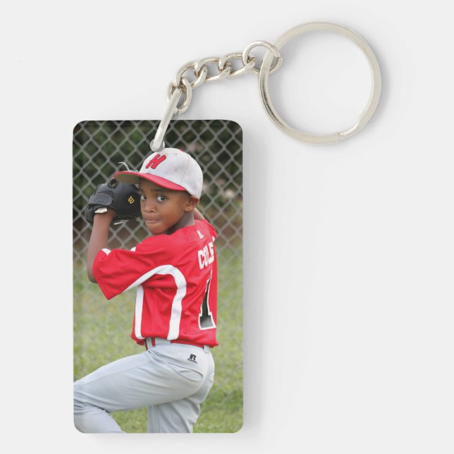 Custom Sports Foto Schlüsselanhänger (Rückseite)