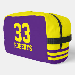 Custom Sports Jersey Nummer sportliche Streifen Waschbeutel
