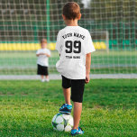 Custom Sports Team Jersey Schwarze Nummer und Name T-Shirt<br><div class="desc">Individuelles Shirt des Sports Team Jersey, Personalisieren Sie es, um für Ihren speziellen Spieler einzigartig zu sein, um ein einzigartiges Geschenk für Geburtstag, Urlaub oder jeden Tag, den Sie gewollt haben, zu erstellen, um zu zeigen, wie viel sie/er für Sie bedeutet. Klicken Sie auf den Link "Bearbeiten mit dem Entwurfswerkzeug",...</div>