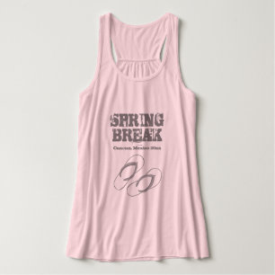 Custom Spring Break Tankdecke mit Strandschuhen Tank Top
