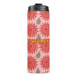 Custom Spring Flower Women's Day Pattern Thermosbecher