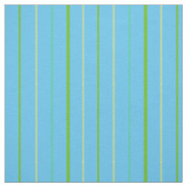 Custom Spring Green Strips auf Sky Blue Pattern Stoff