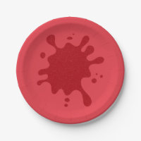 Custom Spritzer Tomato Red Party Teller