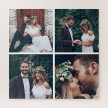 Custom Square Collage Wedding Foto