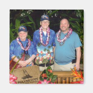 Custom Square Magnet, Foto Hawaii Touristen Magnet