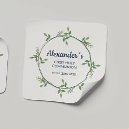 Custom Square Sticker - Blumenkommunenkrez