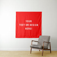 Custom Square Tapestation - Rot und Personalisiert