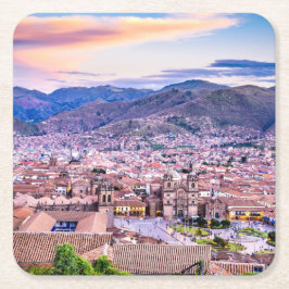 Custom Square Untersetzer Cusco