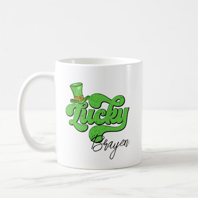 Custom St. Patrick's Day Tasse - Irish Coffee Cup (Links)