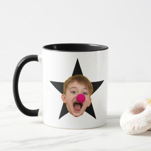 Custom Star Face Coffee Tasse, Best Coworker Gift Tasse