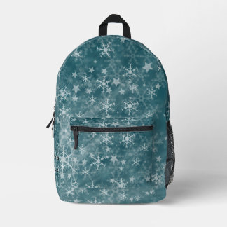 Custom Star Snowflake Navy Muster Ästhetik Bedruckter Rucksack