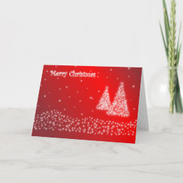 Custom STARRY MERRY CHRISTMAS SAASON'S GREETING Feiertagskarte